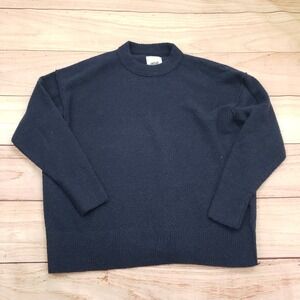 Aerie Sweater Womens Small Blue Knit Crew Neck Long Sleeve Oversized Ladies